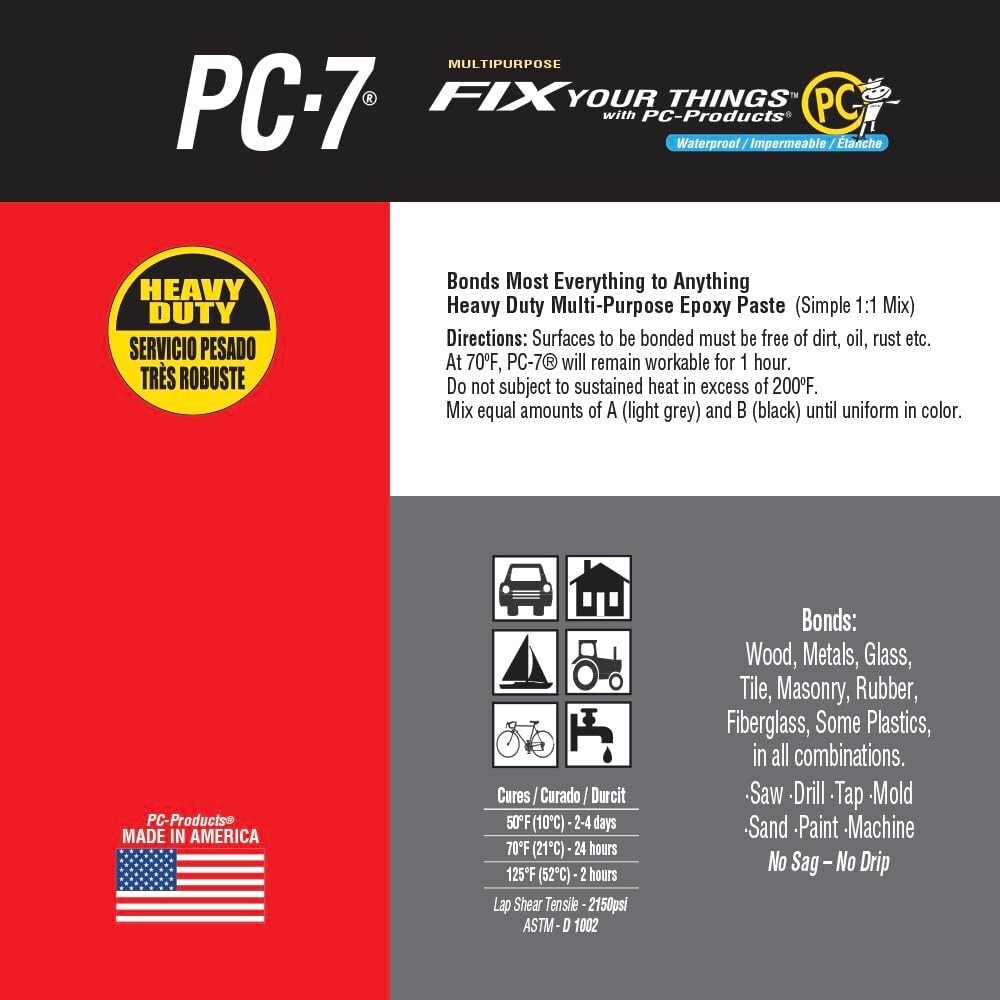 Charcoal Gray PC-7 Epoxy Paste with Applicator: Bond, Seal, and Fill Effectively