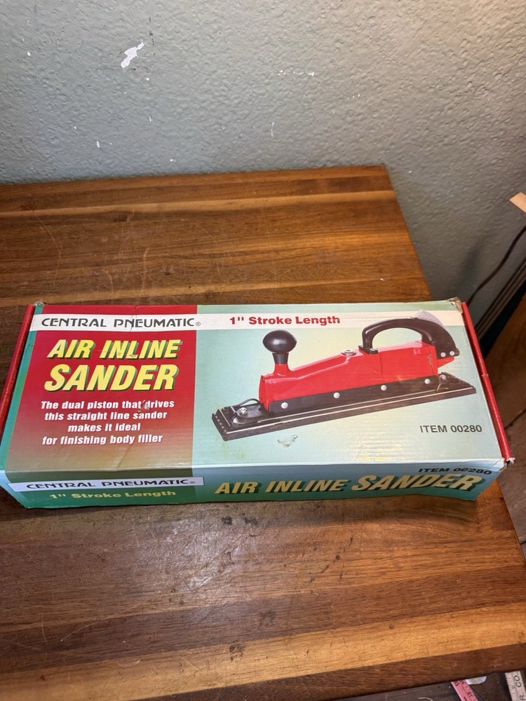 Central Pneumatic Air Inline Sander#280 Tested /Works