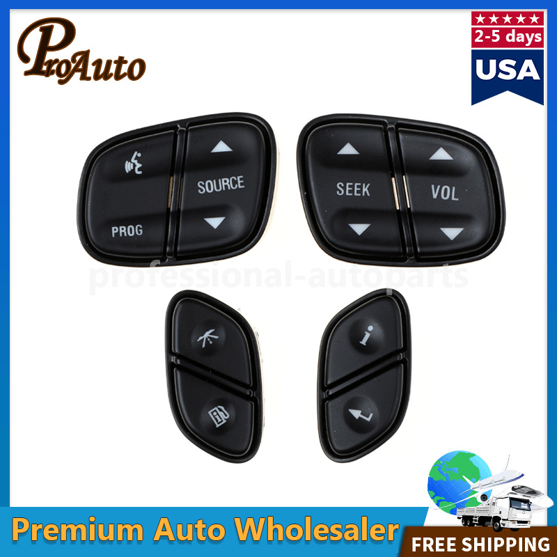 4PCS Driver Information Control Switch For 03-07 Chevy Silverado GMC Sierra