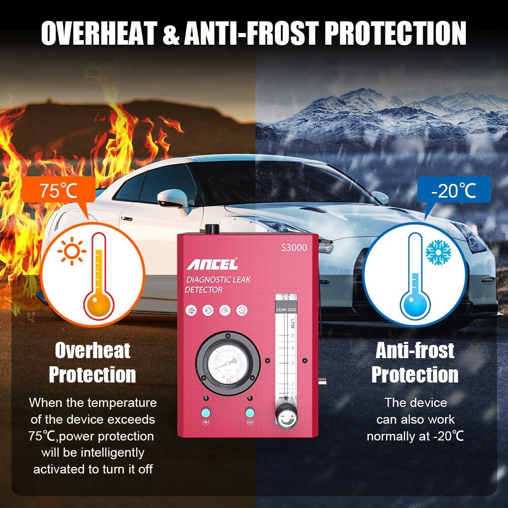 Car EVAP Smoke Machine Automotive Leak Detector Pipe System Leakage Detector