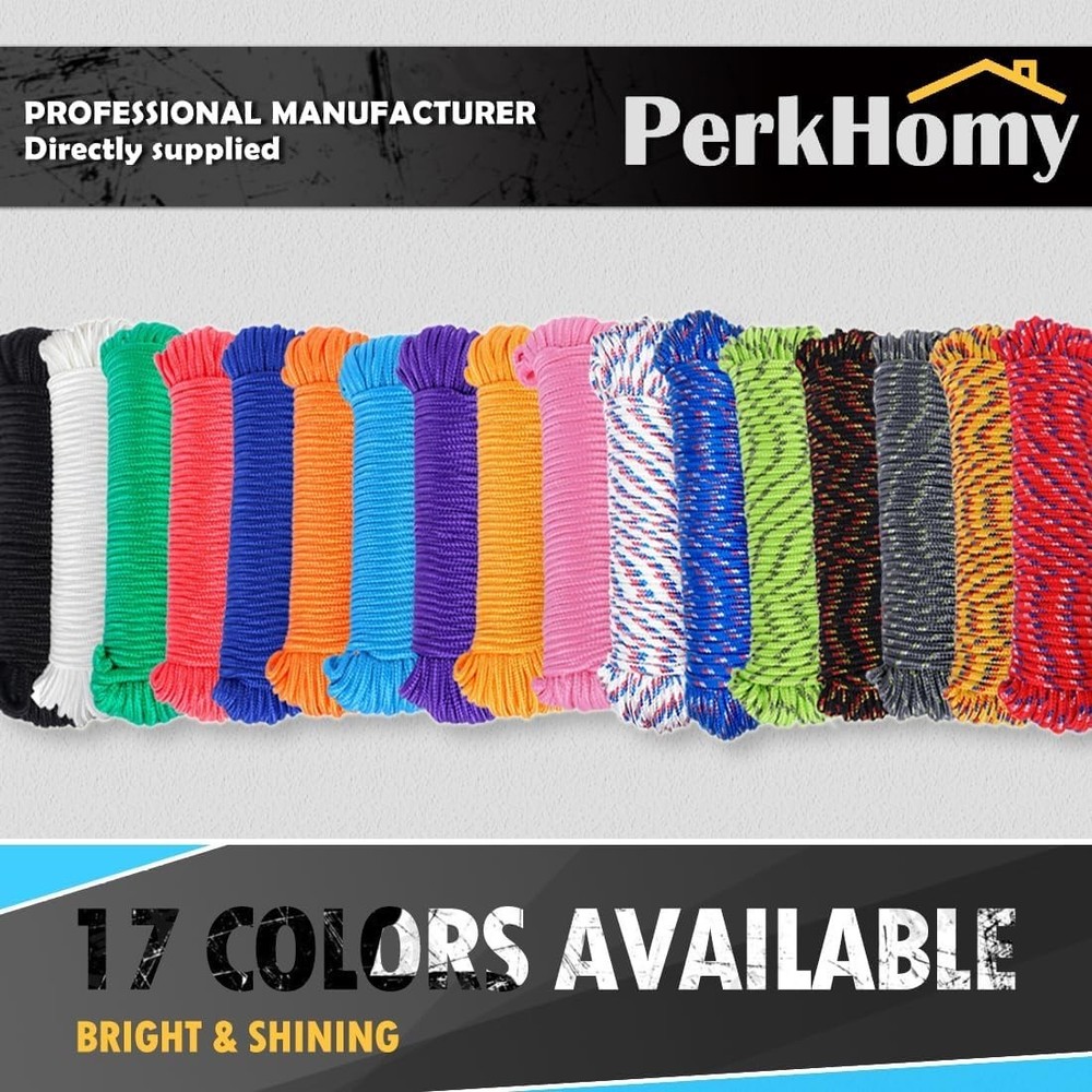 Durable 150 ft Braided Polyester Rope - Perfect for Camping and Utility Needs