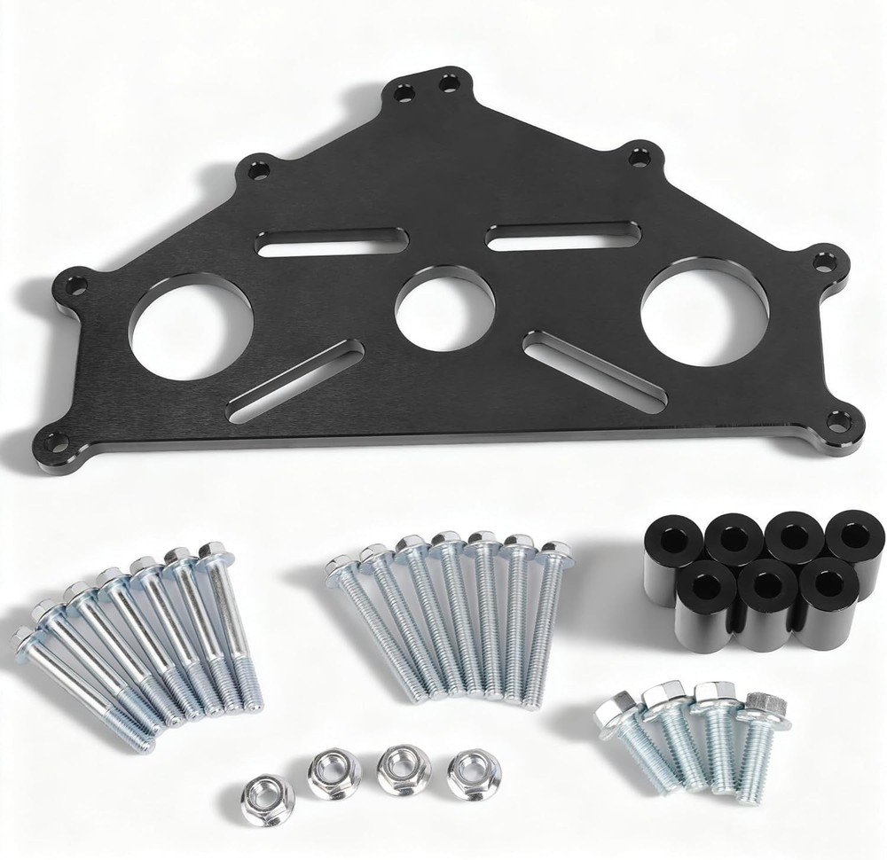 Heavy-Duty Engine Stand Adapter Plate - Complete Compatibility with Chevy SBC...