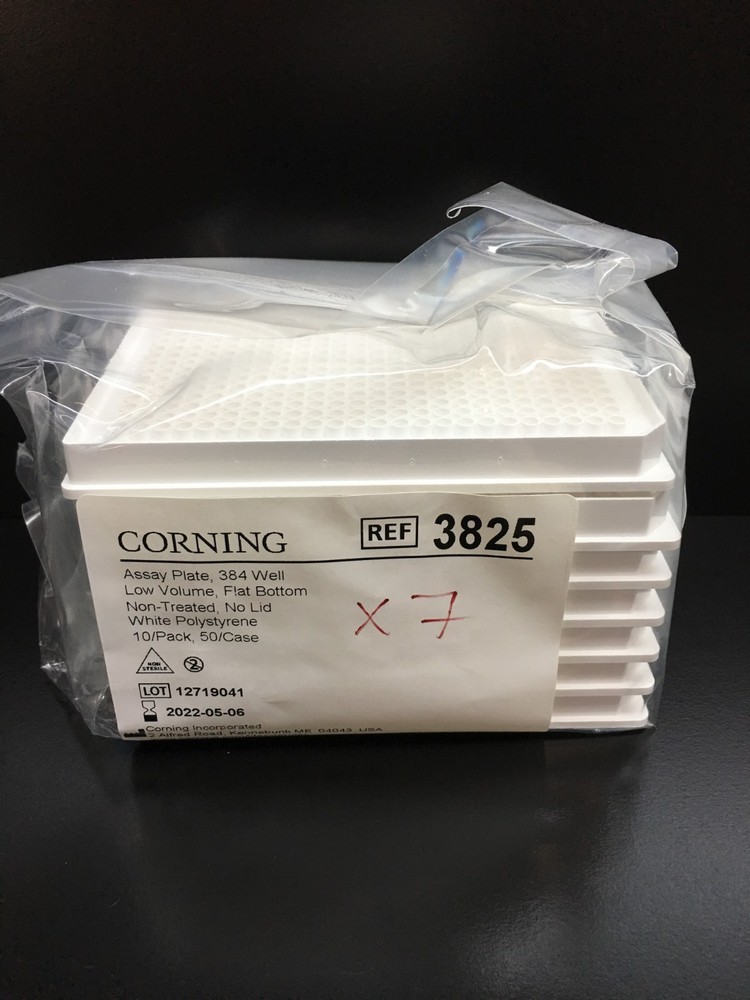 Corning REF 3825 Low Volume 384-well Microplate Lot 7 PCS