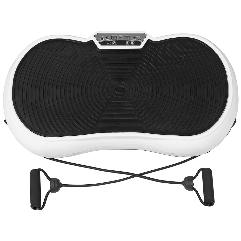 Vibration Plate Exercise Machine Full-Body Workout Vibrating Platform White