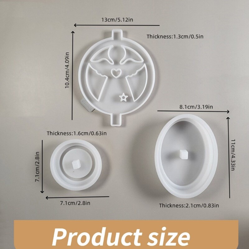 Silicone Decorative Candlestick Mold Holder Mold Heart Shape