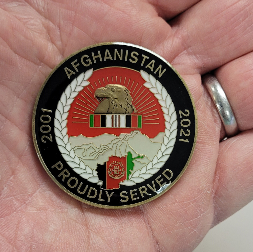COP Shukvani Afghanistan Service Challenge Coin