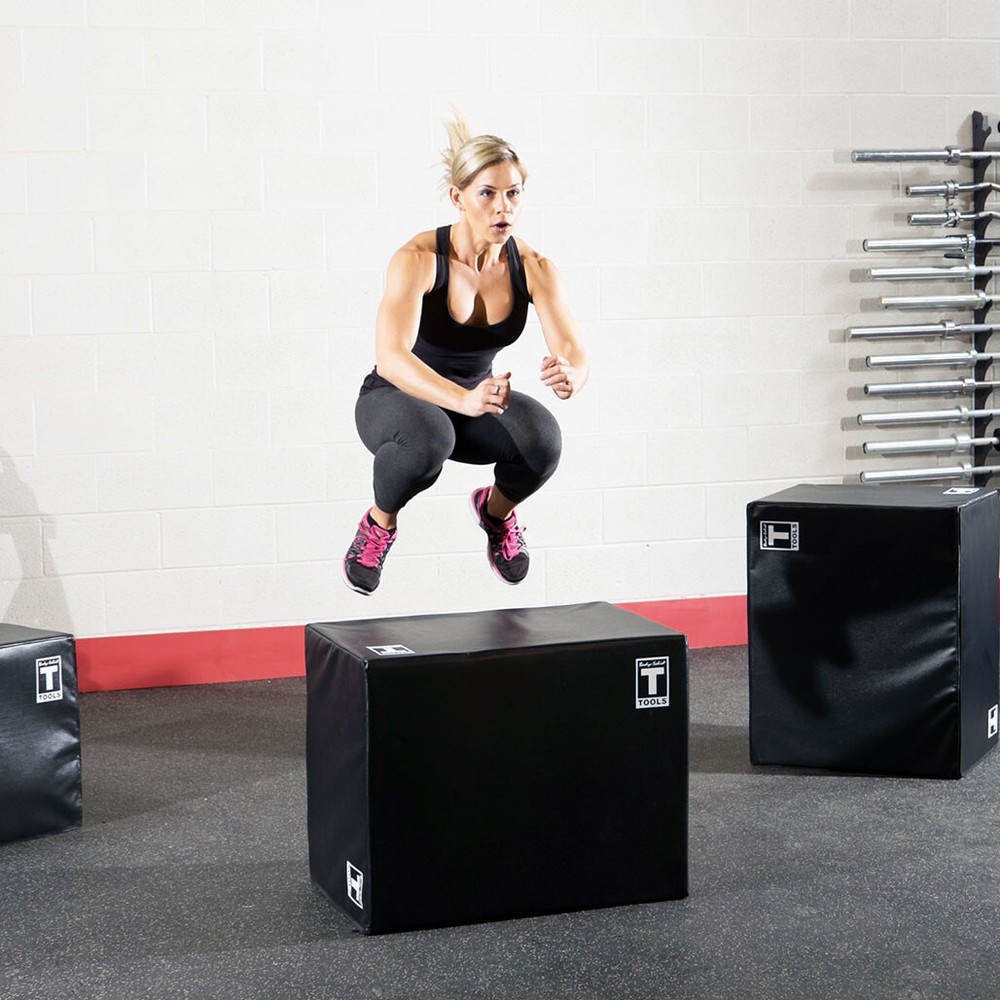 Body-Solid Tools 3-Way Soft Plyo Box 20 x 24 x 30 inch