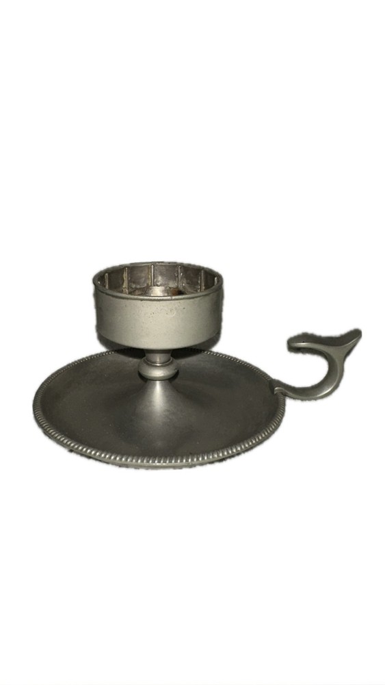 Vintage Candlestick Holder with Finger Loop