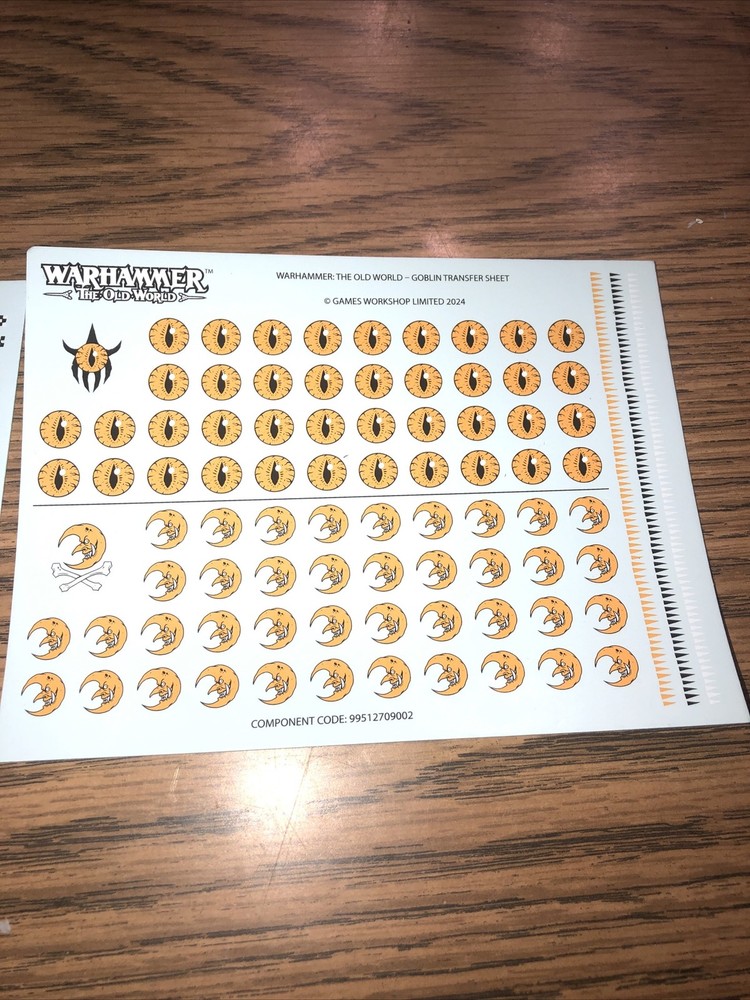 Warhammer Old World Ork Decals