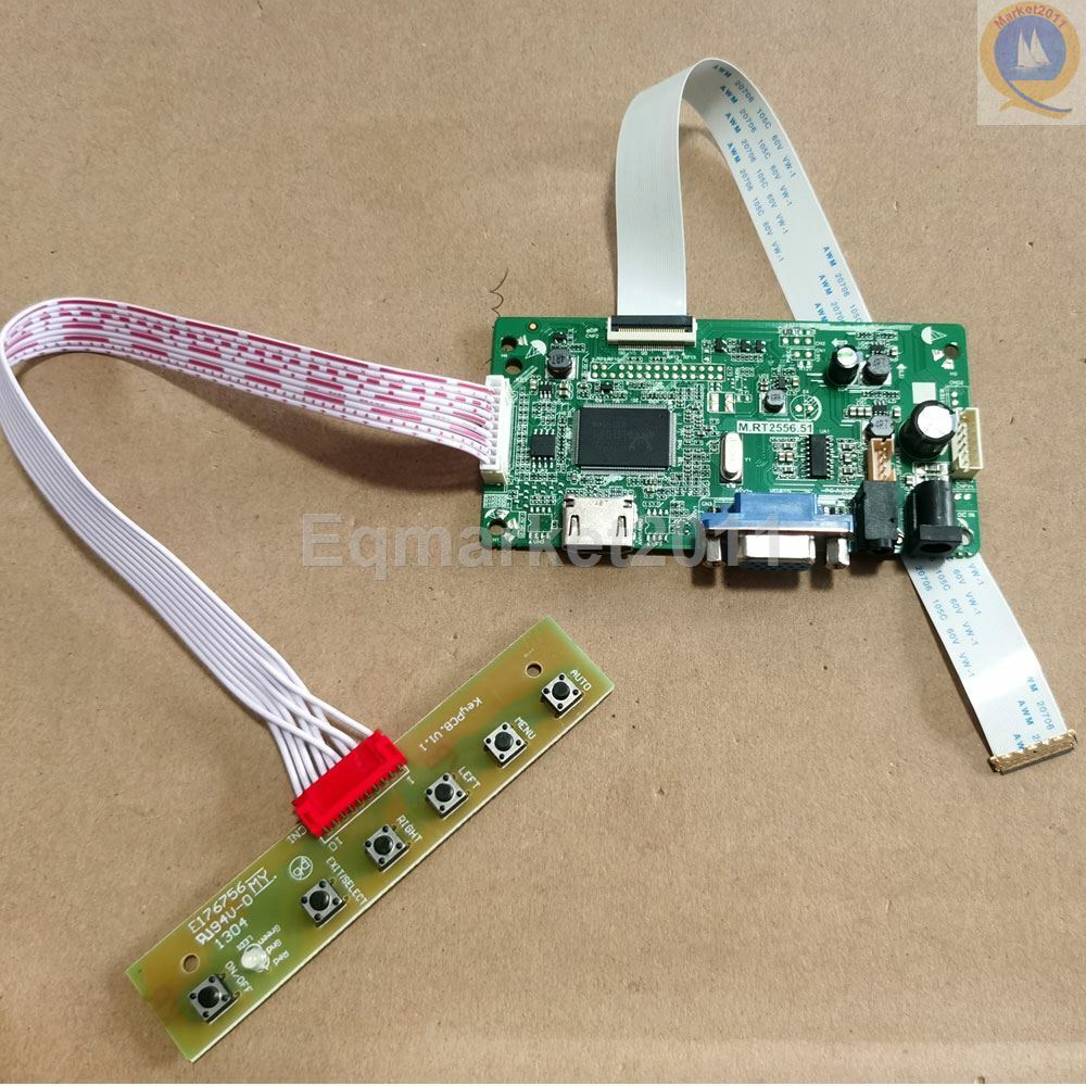 VGA Universal EDP Converter LCD Controller Board Kit for LTN156AT39 HD-MI