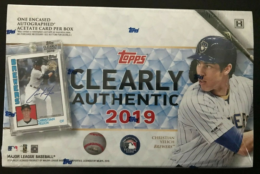 2019 Topps Clearly Authentic Baseball Hobby Box **Free USPS Shipping**