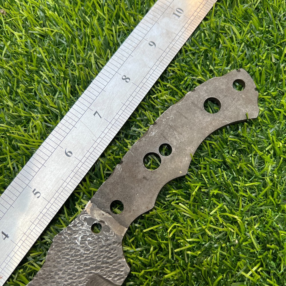 10''Handmade Damascus Steel Hunting Knifemaking Sharp Tracker Blank Blade Knife
