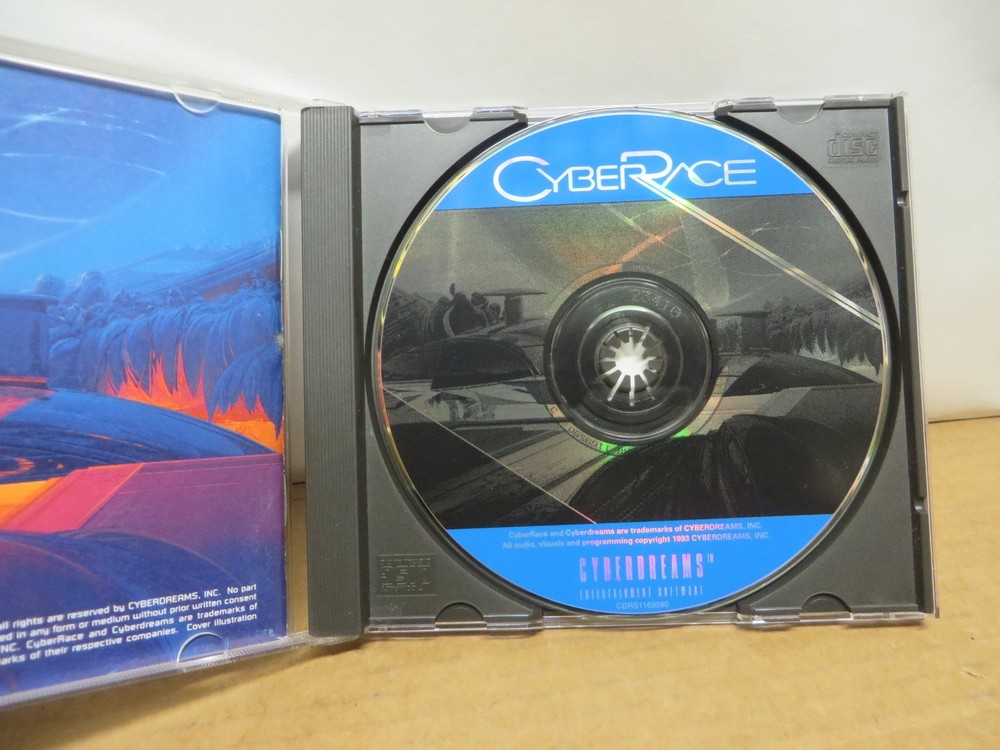 CD ROM VINTAGE 1990's SOFTWARE " CYBERRACE "