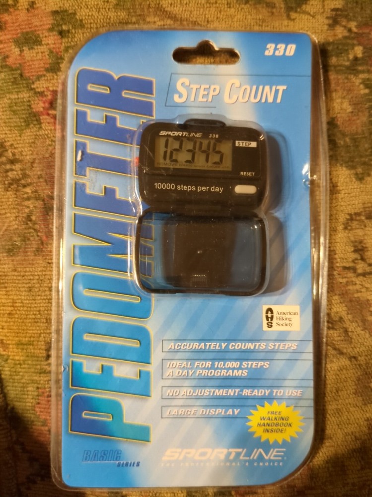Sportline Pedometer Step Count 330 Basic Series New