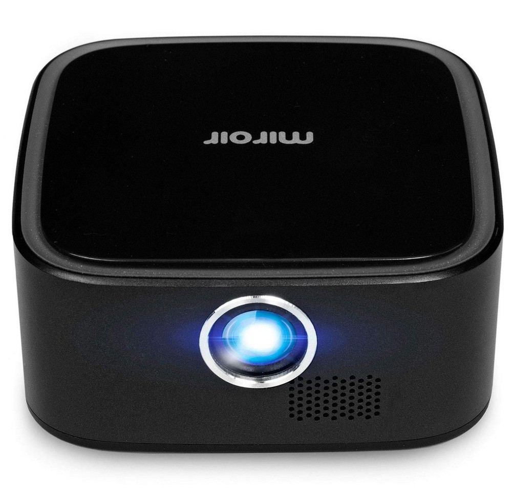 Miroir Micro Projector Element Series DLP Portable Desktop Projector, Black