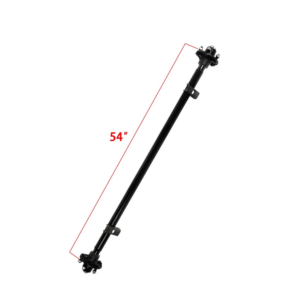 New For 2000 lb Trailer Axle 5 lug-4.5" 54" Hub Face Pitch with U-Bolt Kit