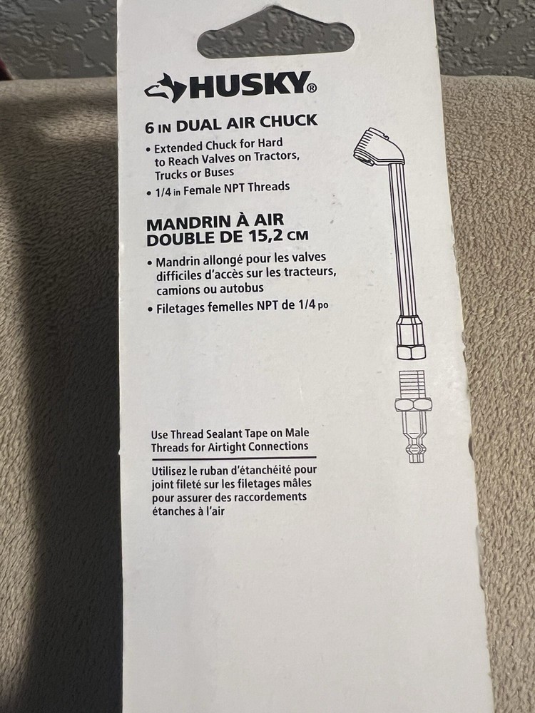 Husky 6 in. Dual Air Chuck