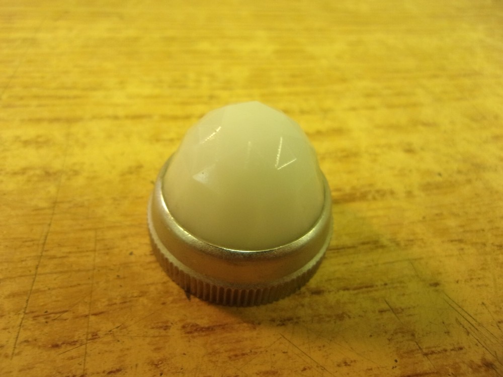 Dialight End  Cap 103-1235-403 Faceted White Lens