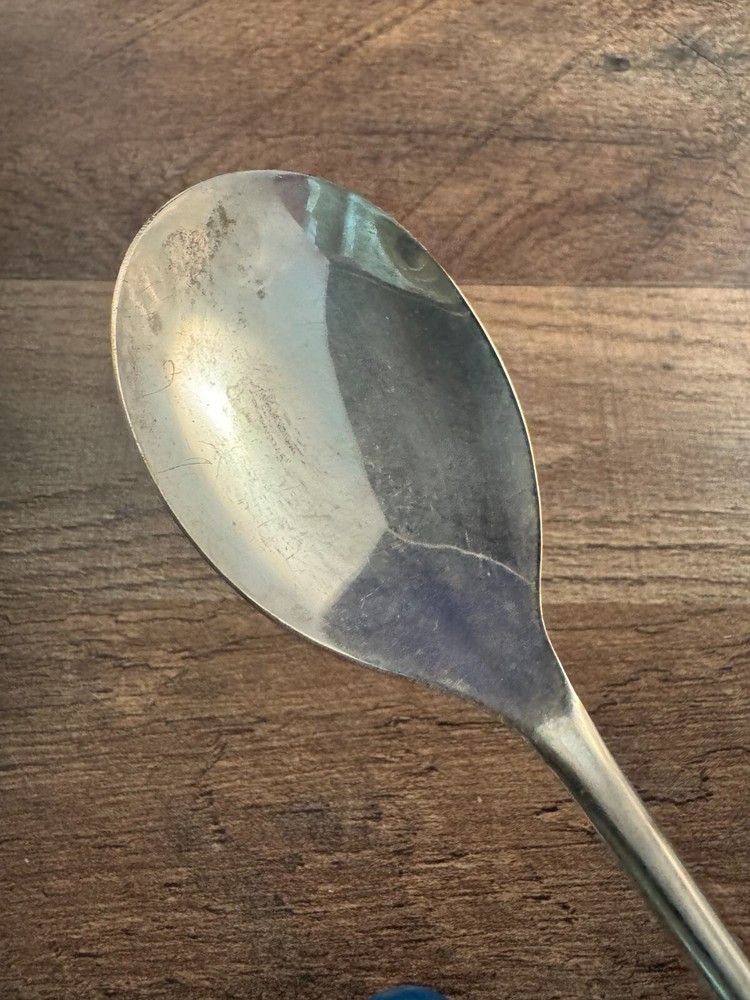 Sheffield England Silverplated Salad Serving Spoon Unknown Pattern