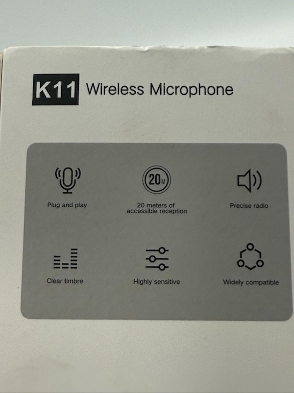 2 Pack KII Wireless Lavalier Microphones New In Box