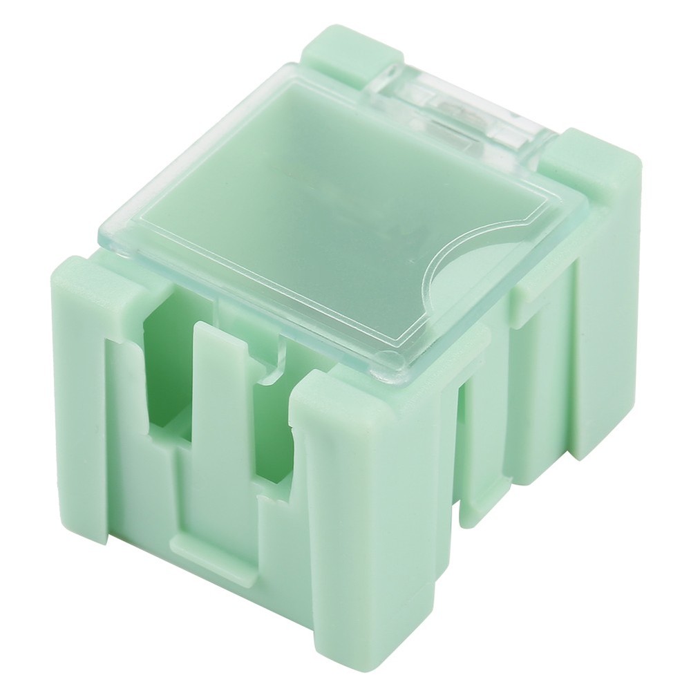 50Pcs Green SMT SMD Container Box Electronic Components Mini Storage Case⊹