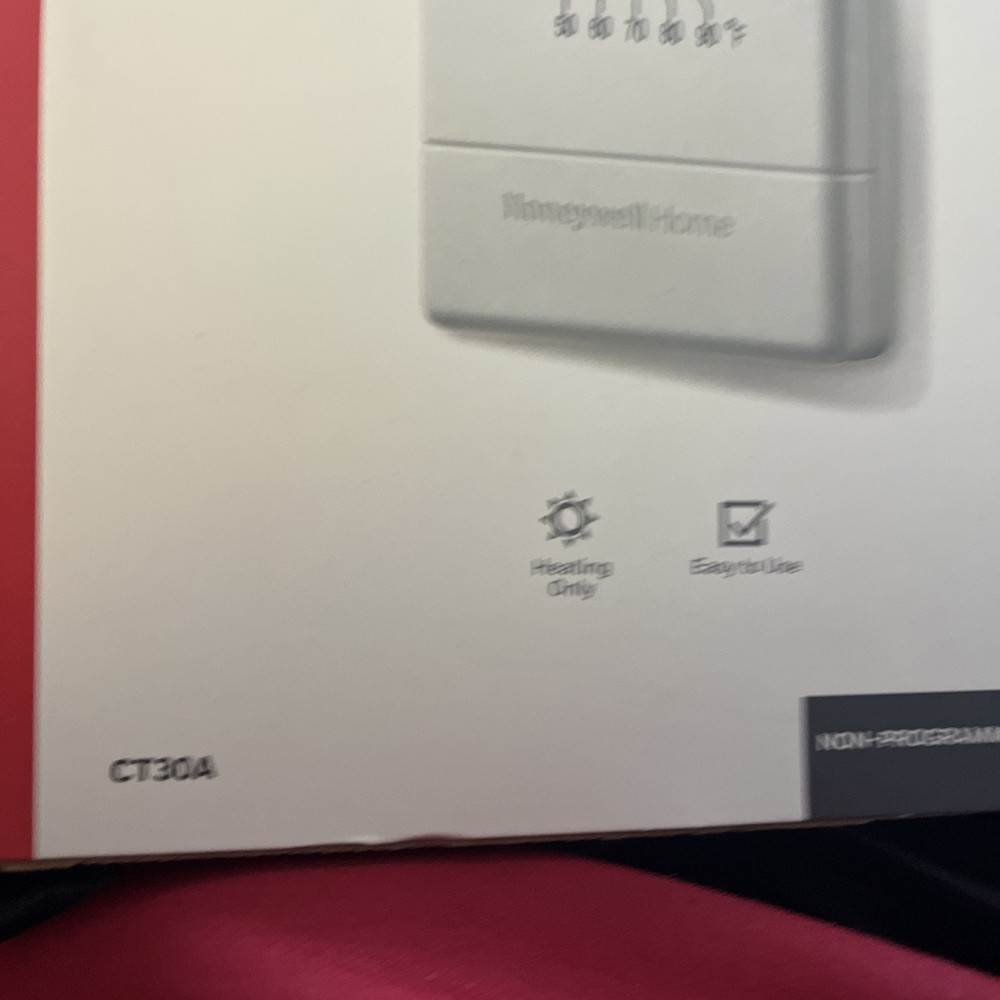 Honeywell Home Non Programmable Basic Thermostat Control Heat Only Square White