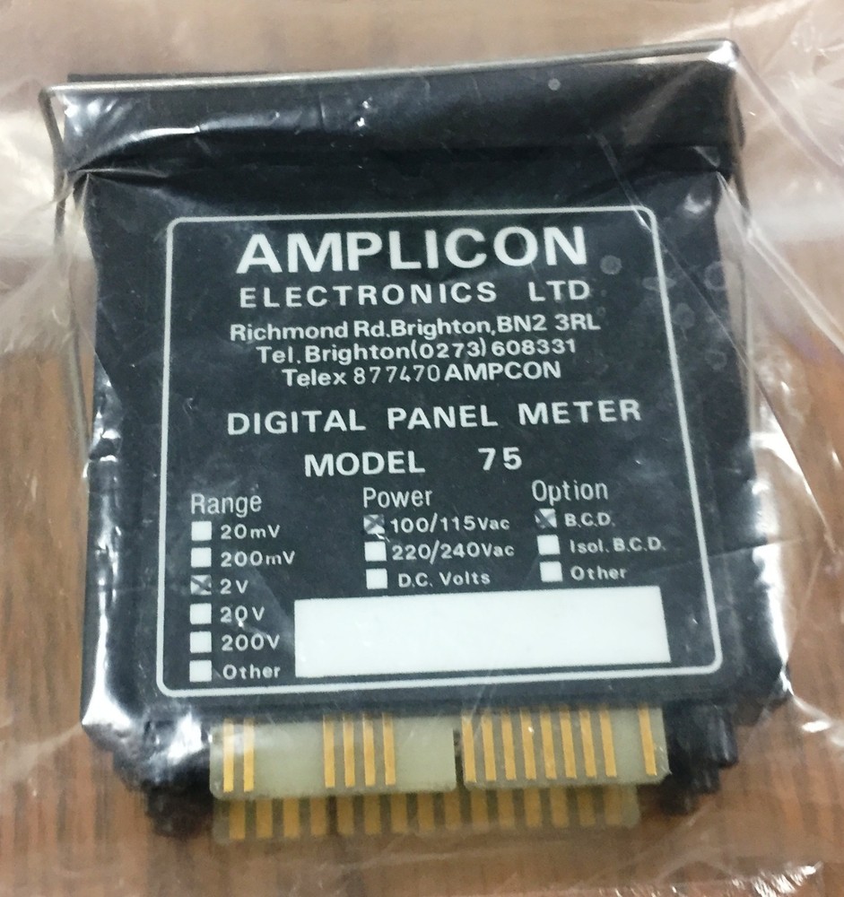 Amplicom Electronics Ltd. Model 75 Digital Panel Meter