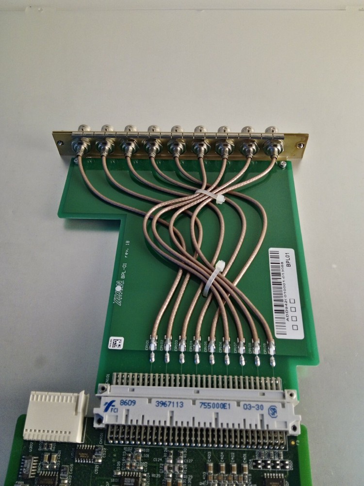 Axon Synapse  3U BPL01 IO Frame Synchronizer BNC back connector