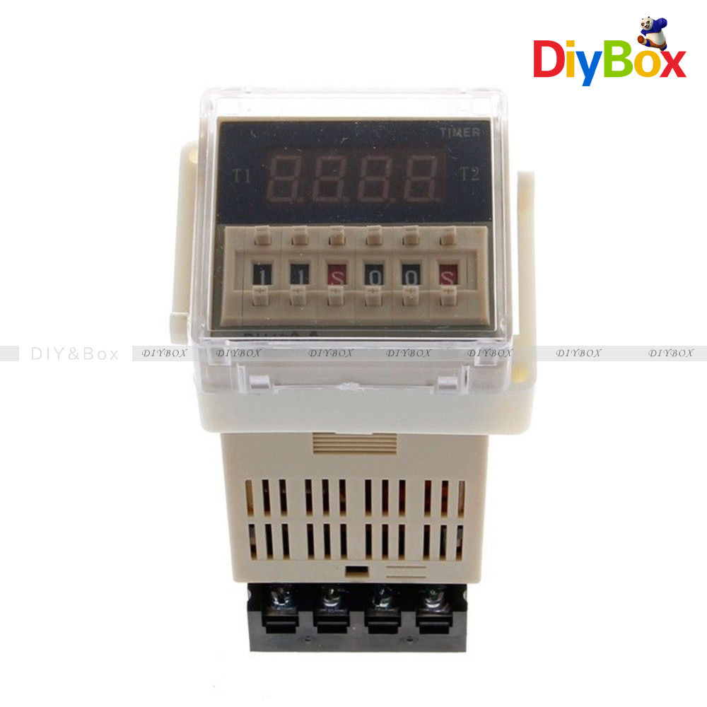 DH48S-S Digital AC 220V Precision Programmable Time Delay Relay With Socket Base