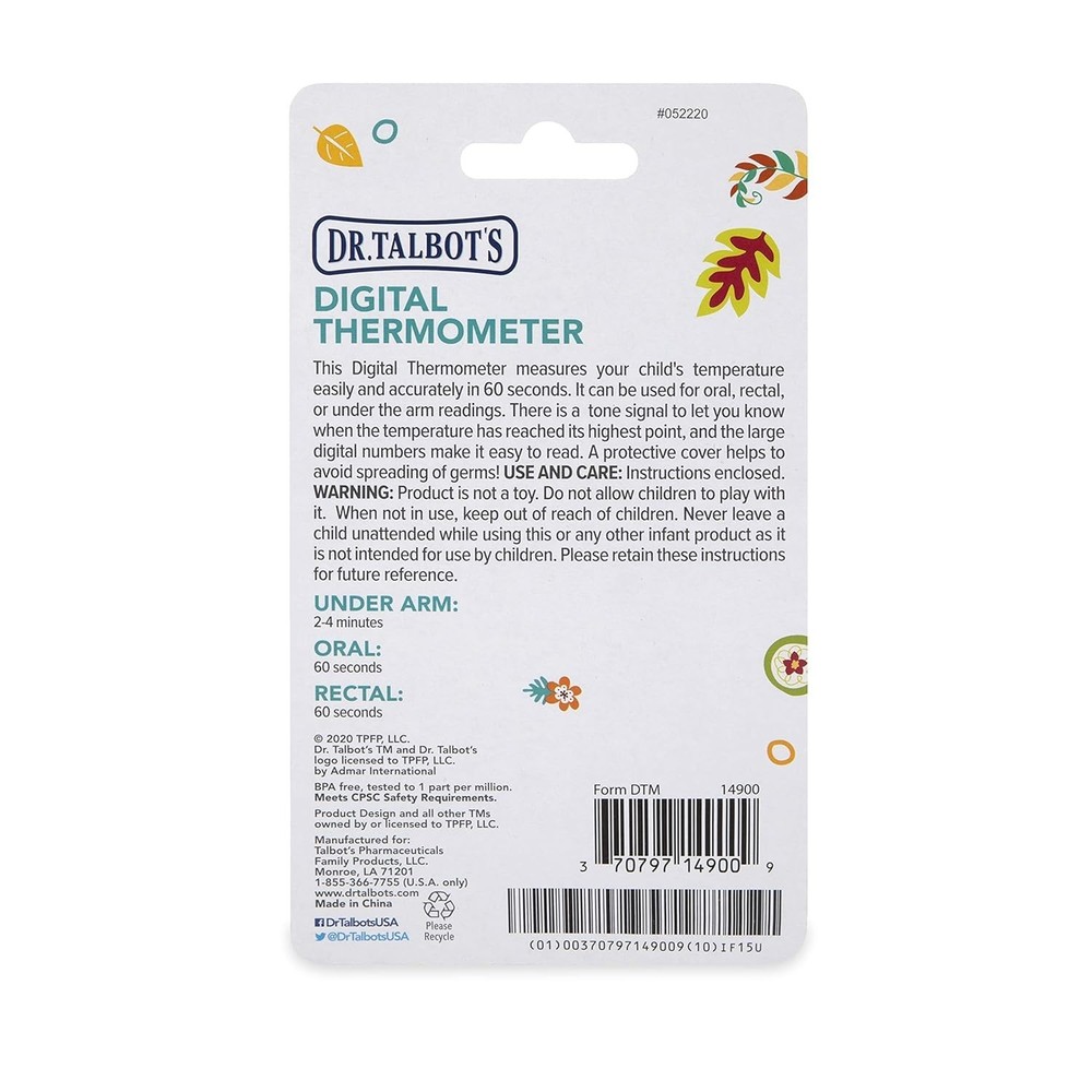 Dr. Talbot's Digital Thermometer with Protective Cover