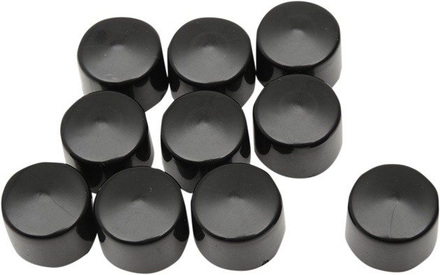 DS .25" Hex Bolt/Nut Covers Black 10-Pack