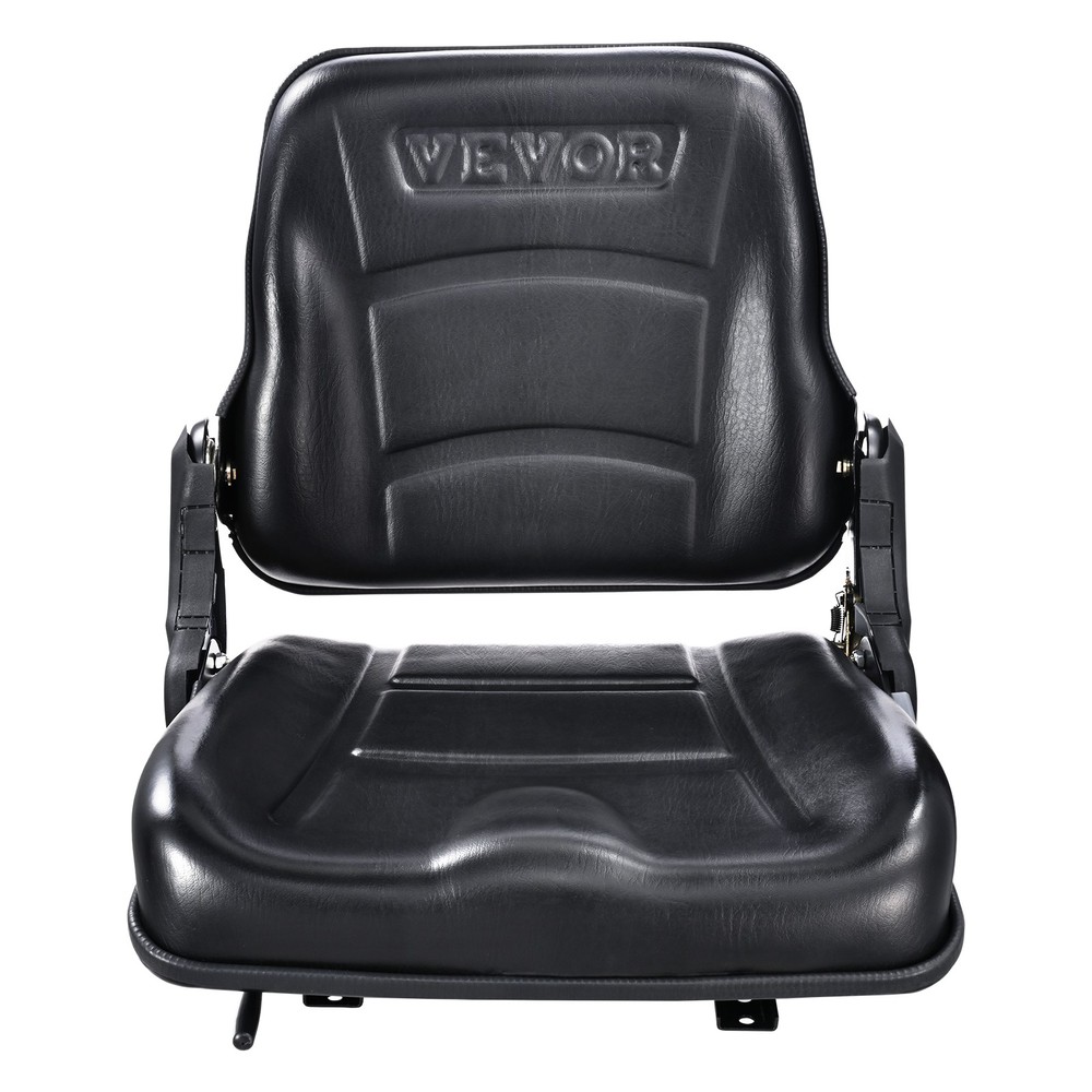 VEVOR Universal Forklift Seat Fold Down Forklift Seat with Adjustable Angle Back