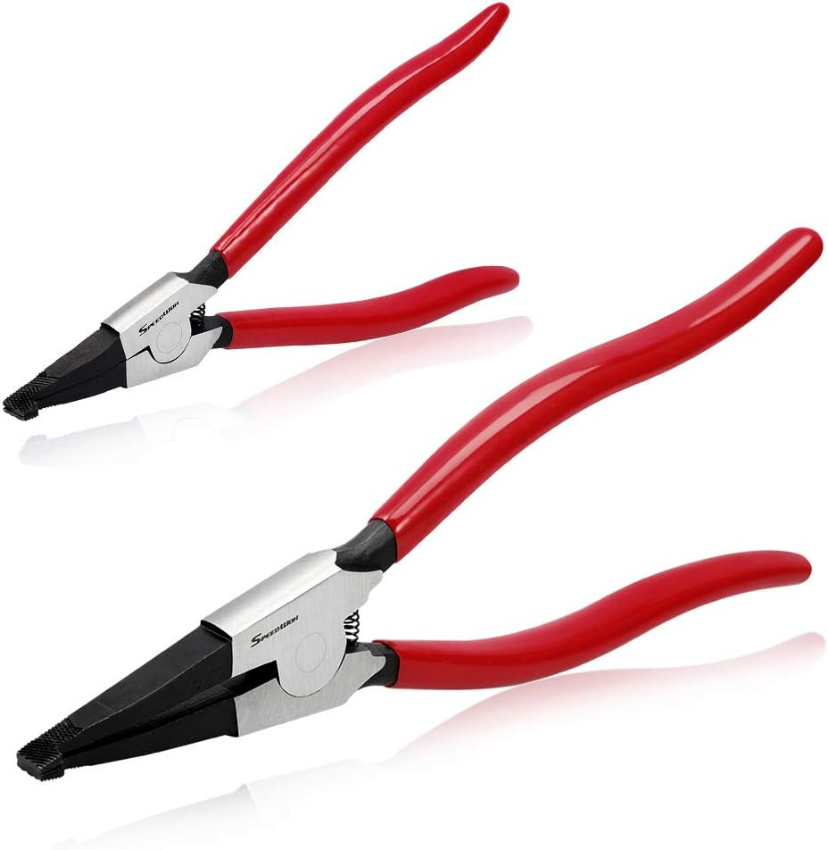 2 Pcs Special Ring Retaining Ring Pliers Set Lock Ring Pliers Flat for Removing