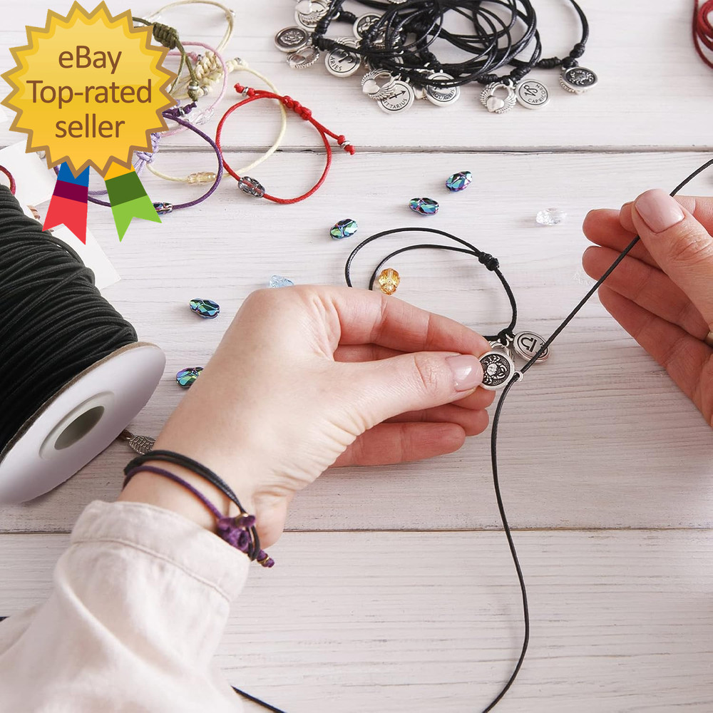 100 Yards 2 Mm Elastic Cord Stretch String Elastic Beading Cord Craft Thread