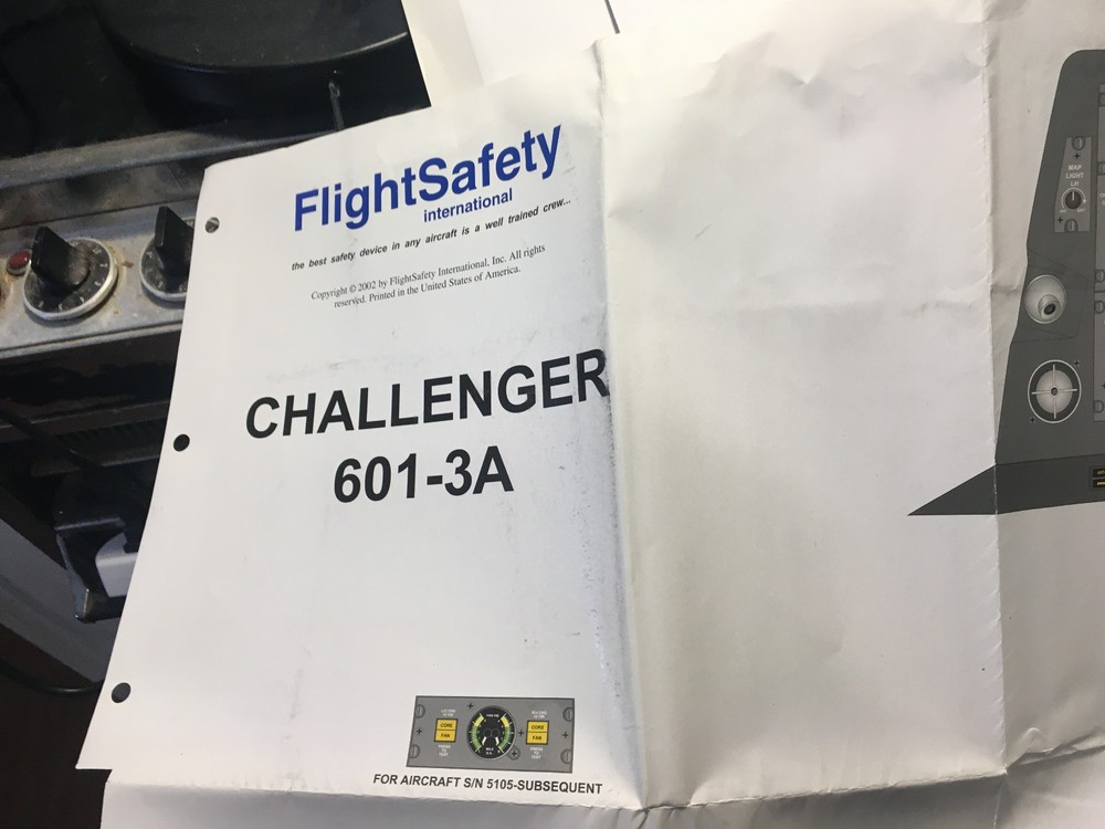 Challenger 601-3A Instrument Panel Posters