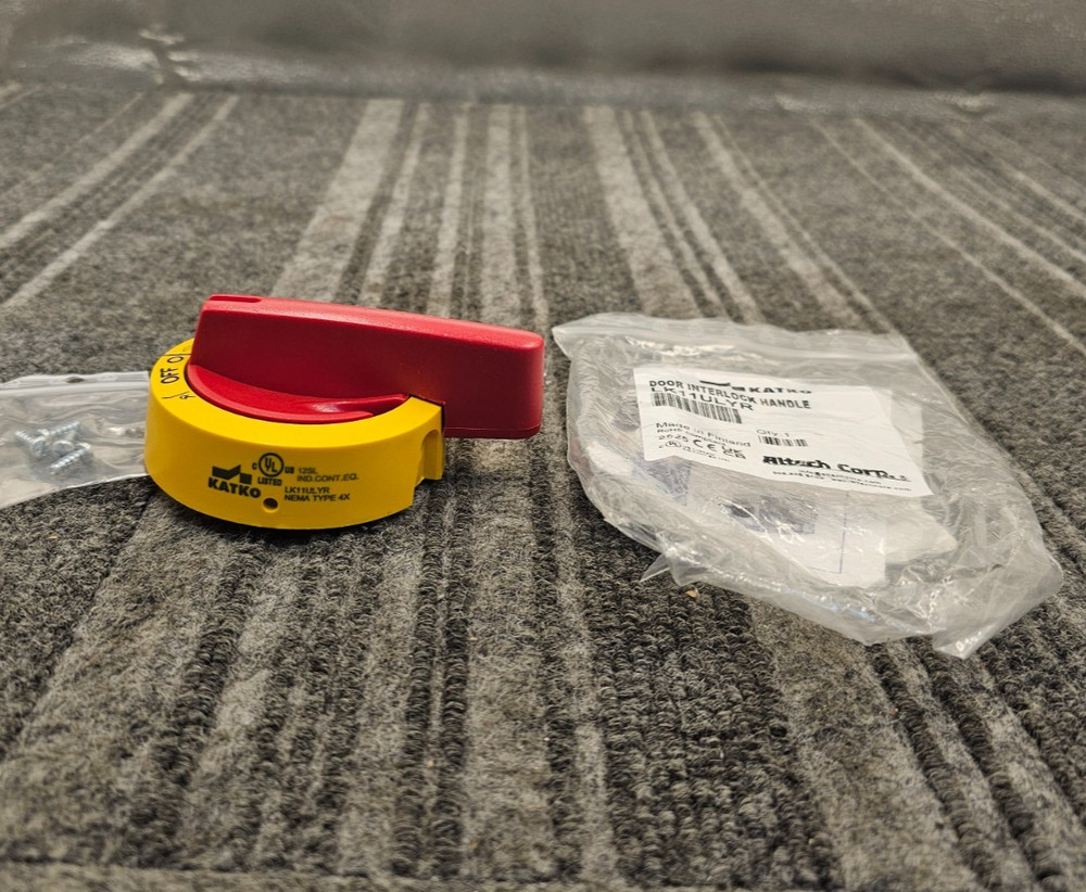 ALTECH CORP LK11ULYR: DOOR INTERLOCK HANDLE REPLACEMENT RED/YELLOW