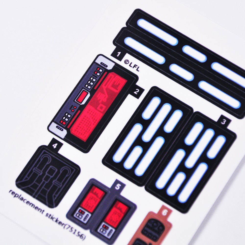 Replacement sticker for set 75156 Precut sticker