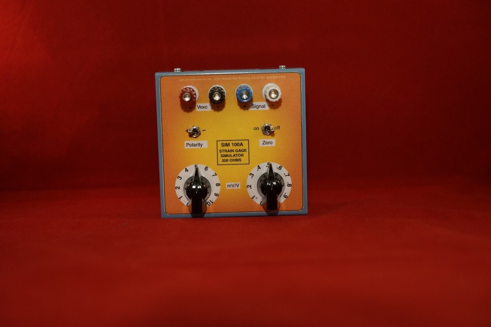 Lincoln Instruments SIM-100 Precision Strain Gage Transducer Simulator