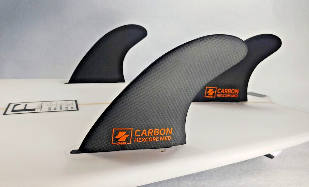 OVHD Futures Carbon Hexcore Fins Tri-fin Medium Kiteboard