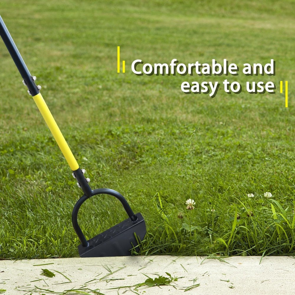 Lightweight 39-Inch Ergonomic Garden Edger with Sharp Serrations for Clean Cuts
