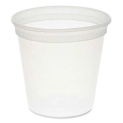 Pactive YL5024 Microwavable Container 24 Oz Clear Plastic