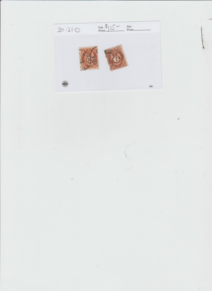 Norway 2 Used Stamps