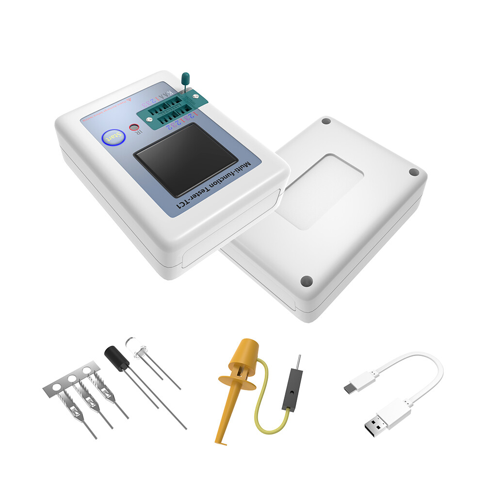 LCR-TC1 Multifunction Transistor Tester Diodes Full Color Graphics LCD Display.