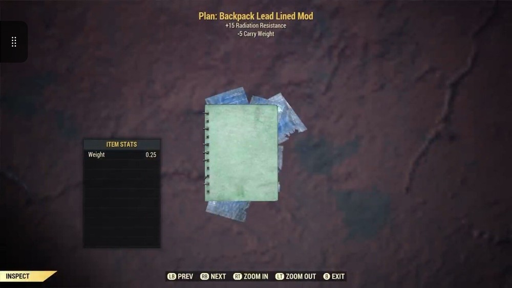 (Xbox) Backpack Lead Lined Mod Plan