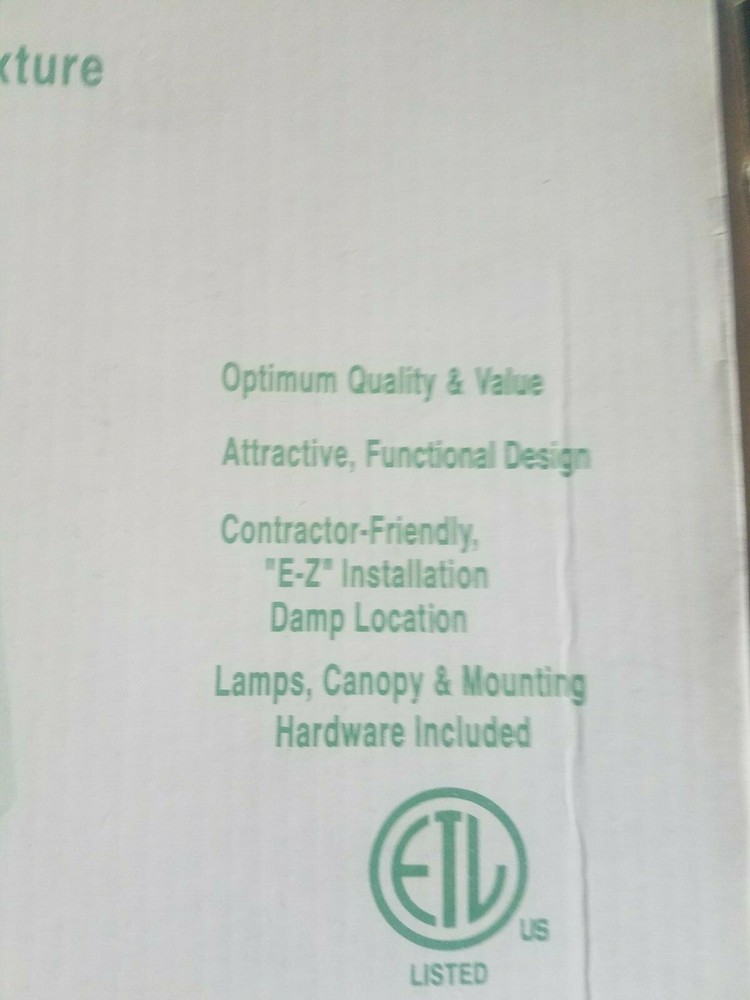 LED Emergency Exit Light Double Face Red Lettering 120/277V Damp Location