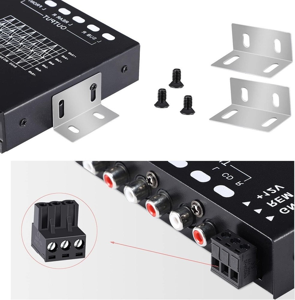 Adjustable 7-Band Car Equalizer with CD/AUX Input: Elevate Your Audio Experience