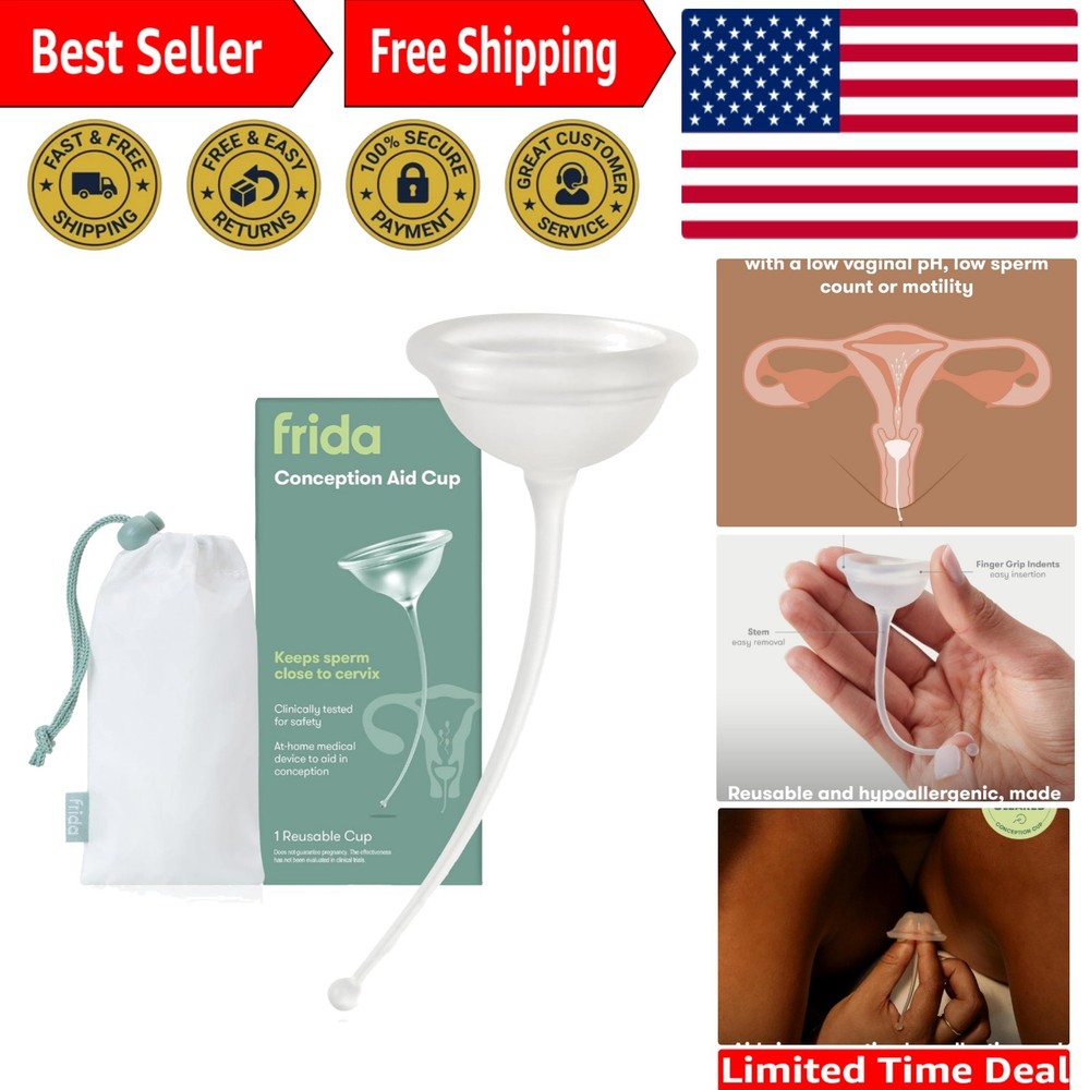 Reusable Conception Cup - Cervical-Targeting Silicone Aid for Enhanced Fertility