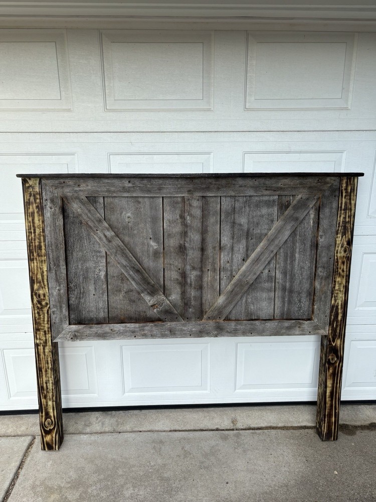 Rustic Barnwood Queen Sized Headboard