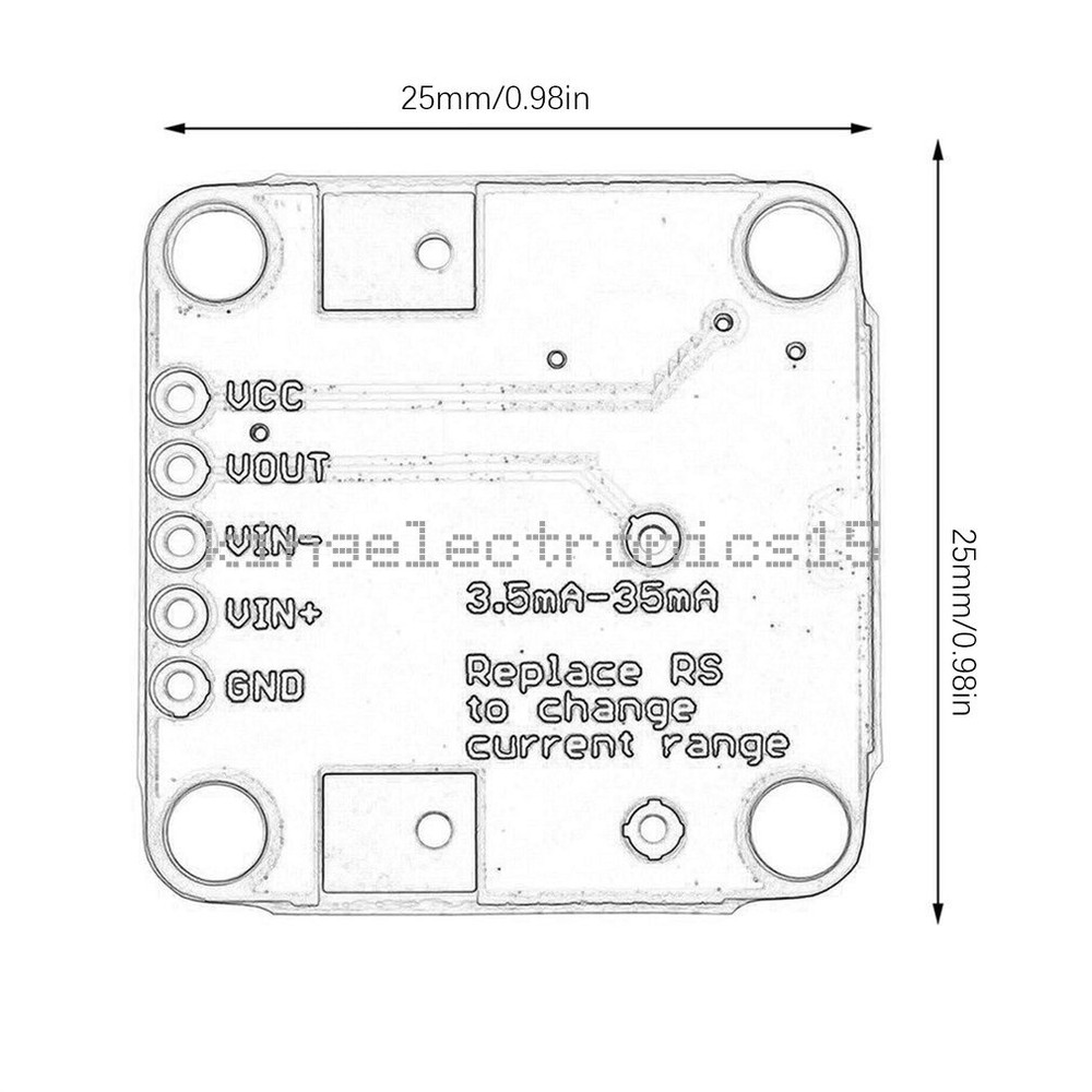 NEW High Side INA169 DC Current Sensor Breakout Module Range from 2.7V to 60V