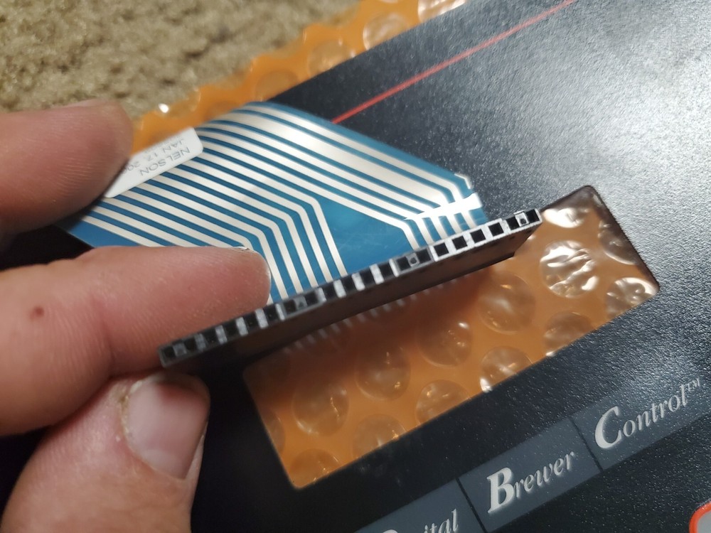 Bunn Switch Membrane 35242.0000 Digital Brewer Control Panel Button 20 Pin Cable